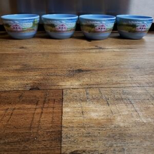 Tommy Bahama Coastal Blue Melamine Dipping Sauce Bowls